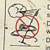Warning pictogram from one-man Genie lift