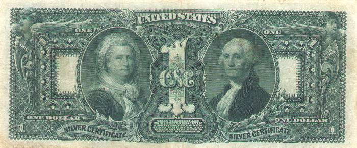 (Reverse of 1896
$1 note)