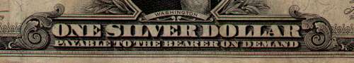 (redemption text
of 1923 $1 silver certificate)